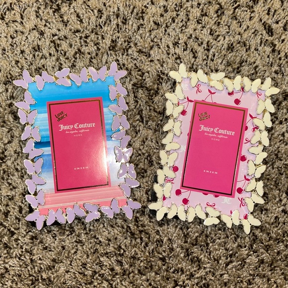 Juicy Couture Purple and Ivory Butterfly Frames - Picture 1 of 1